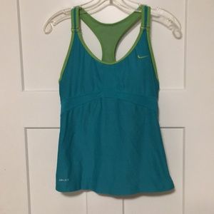 Nike ✔️ Dri-Fit Teal 💙 and Green 💚 Workout Tank